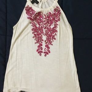 Inc embellished halter